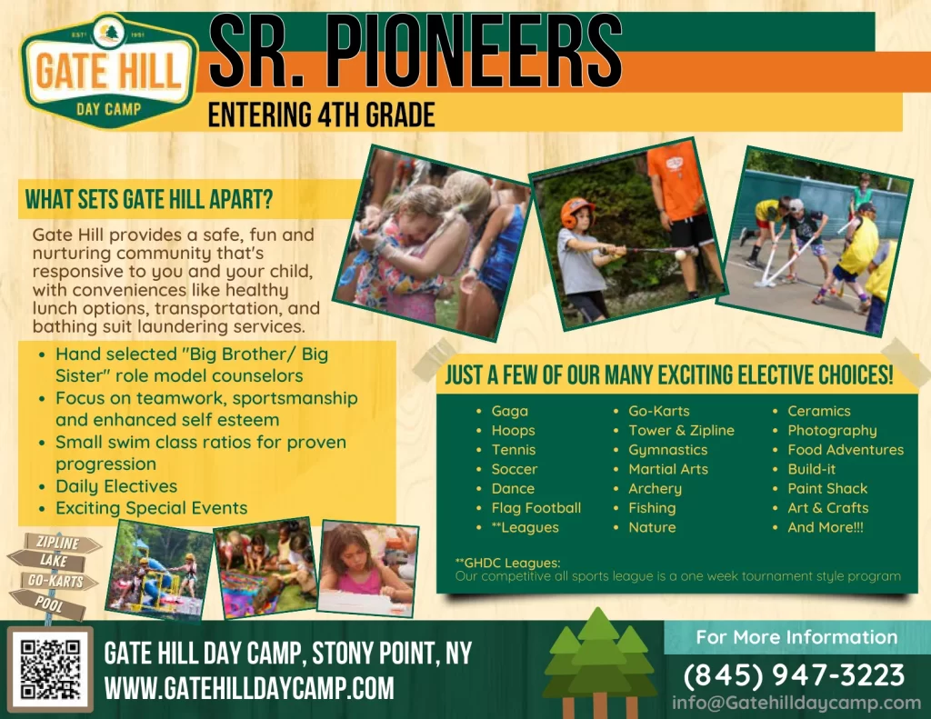 senior pioneers gate hill day camp 1